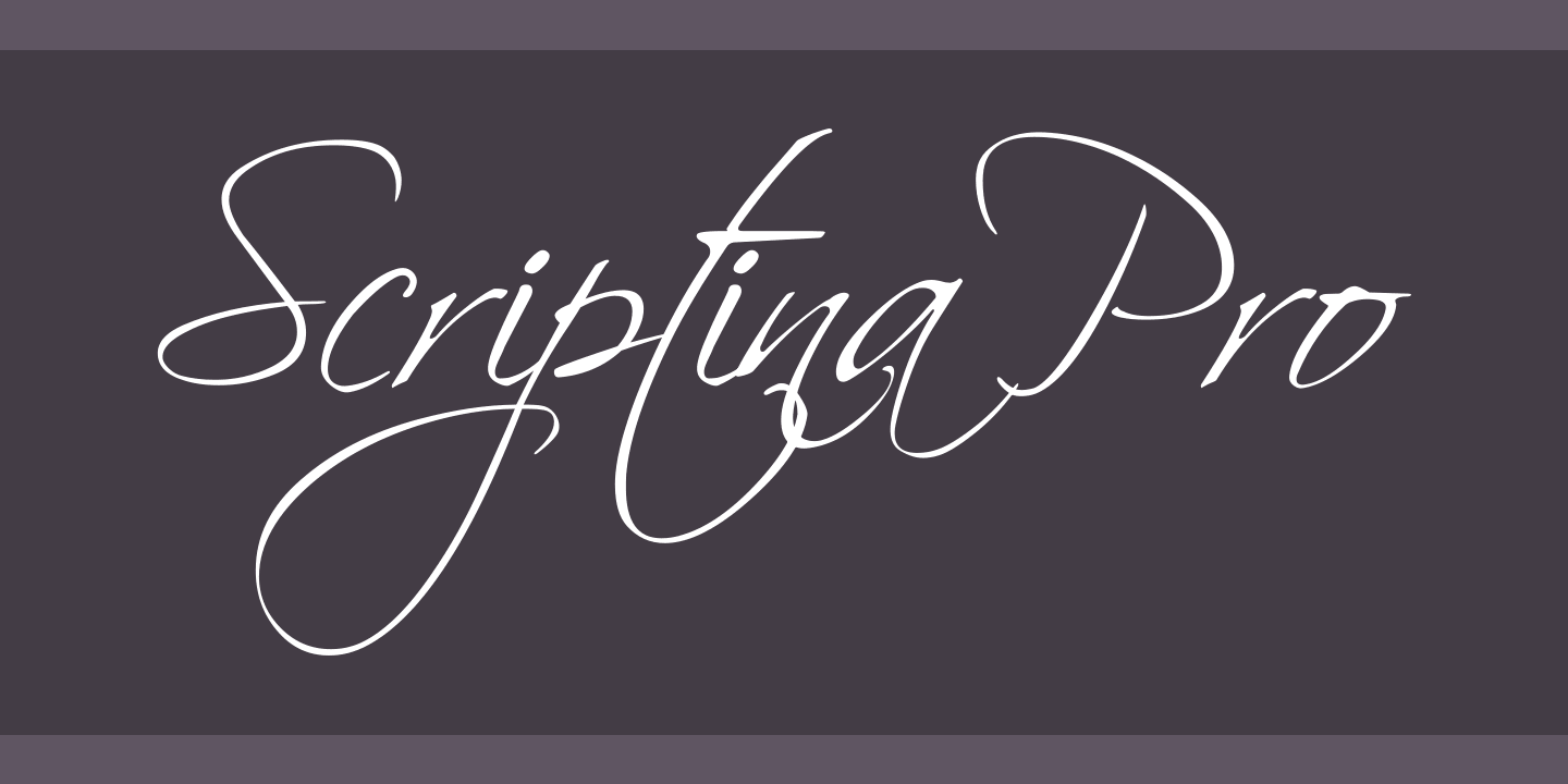 Шрифт Scriptina Pro